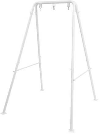 WAPHOERTE Hängemattengestell Faltbares Hängesesselgestell, Robustes Hängemattengestell für Indoor/Outdoor, Hängesessel Nicht im Lieferumfang enthalten, 134 x 118 x 178 cm, Weiß