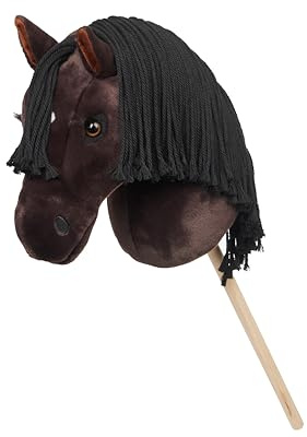LeMieux Hobby Horse Freya - Perfect for Kids | Striking Dark Bay - Realistic Head - Suitable for Ages 3+