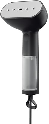 Steamery Handheld Clothes Steamer Cirrus Core, 1350W, Steam Output 21g/min, Heat up in 15 Seconds, Dry Steam Technology, Hanging Loop, Visible Water Tank, Portable, Scandinavian Design (Svart)