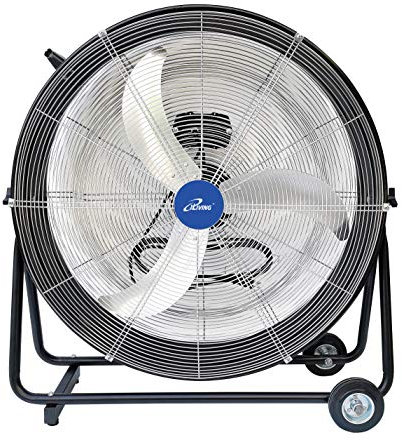 iLIVING Ventilatore a tamburo ad alta velocità da 30 pollici industriale, commerciale, circolatore d'aria per garage, negozio, patio, fienile, serra, controllo della velocità 8300CFM, UL elencata,
