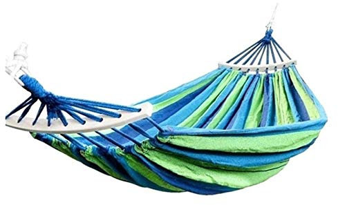 LIANYG Hängematte 190x150cm Hänge Hängematte Doppel/Single Erwachsene Swing Chair Reise Camping Schlafsbett Gartenmöbel 661 (Color : Green 190x150cm)
