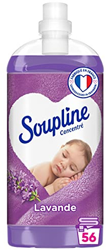 SOUPLINE - Weichspüler-Konzentrat Lavendelduft – für weiche und frische Kleidung – Flasche aus 100% recyceltem Kunststoff – 1,3 Liter Flasche