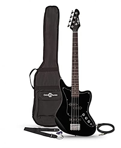 Short Scale Bass Guitar with Accessories – Seattle by Gear4music