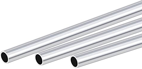 sourcing map 3 Stück 6063 Aluminium Rohr 10mm Außendurchmesser Rund Alurohr 8mm Innendurchmesser Aluminium Rundrohr 300mm Länge Hohlrohr Aluminium Gerade Rohr Aluminiumrohre Aluprofil Rohre