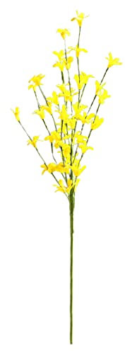 RESOYE 6 fiori artificiali di orchidee, finti rami di orchidee gialle primaverili, fiori a stelo lungo alla rinfusa, per la casa, matrimoni, feste, decorazioni festive