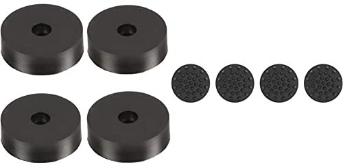 Pro-Ject Damp it, Spezielle Absorberfüße und Vibrationsdämpfer für effiziente Entkopplung (4 Stück) & OEHLBACH Shock Absorber (8 Stück), elastisch schwarz (55038)