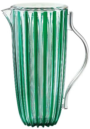 Guzzini - Caraffa con coperchio in bio-based plastic, verde smeraldo, DOLCEVITA