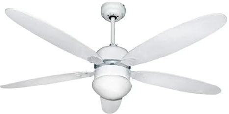 EFFE 6201-VENTILATORE da SOFFITTO (5PALE-132CM, Bianco)