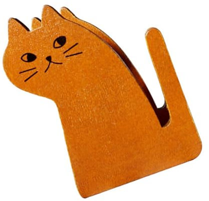 AOKWAWALIY Katzen-Klebebandabroller, Schreibtisch-Klebebandabroller, niedlicher Washi-Tape-Abroller, Katzen-Klebebandabroller, tragbarer Klebeband-Halter, für die Katze, Holz, Büro