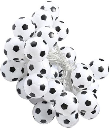 HOLIDYOYO Luci A Led A Forma Di Pallone Da Calcio Per Festival 20 Led Batteria Richiesta Luci Decorative Per Decorazioni