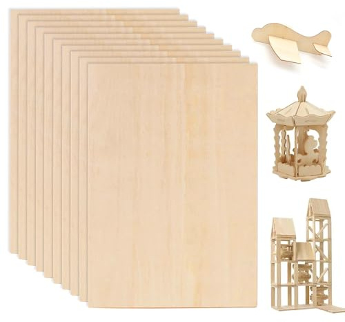 Holzplatte 200x100 Bastel Holz 1,5mm Holzplatten zum Basteln Lindenholz Sperrholzplatte Holz Platten zum Basteln für DIY Modell Handwerk