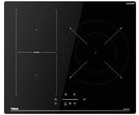 TEKA Placa Inducción Flex 60 cm, 3 Zonas de Cocinado, Touch Control MonoSlider, Función Power Plus, Seguridad Auto Lock, Vidrio Cerámico Acabado Redondeado, IBF 63210 SSM BK