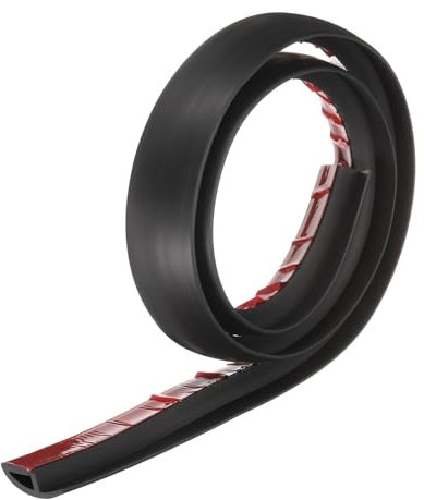 QUARKZMAN Bande de Transition de Sol 1,4 3,33ft en Pvc Auto-Adhésif pour Tapis vers Carrelage avec Bordure de Transition, à Coller pour Les Sols Inégaux Hauteur 10mm, Noir