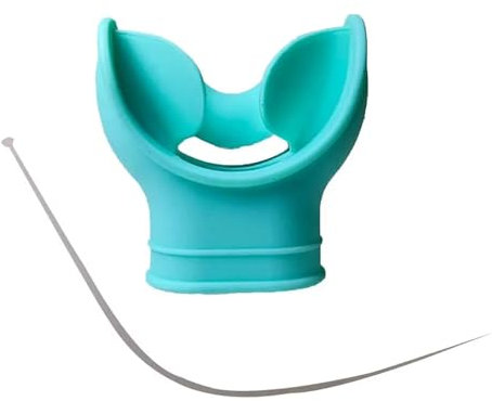 EHYSYN Schnorchelmaske Scuba Tauchen Zweite Stufe Silikon Mundstücke Schnorchel Regler Bunte Octopus Mundstück Beißen Taucherbrille(Green)