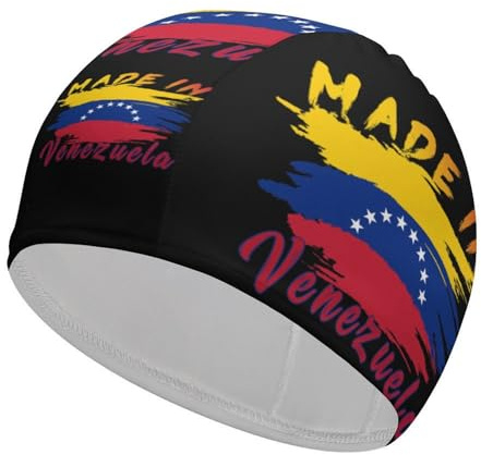 Gorro de baño con Bandera venezolana para Hombre y Mujer, Impermeable, para Cabello Largo y Corto.