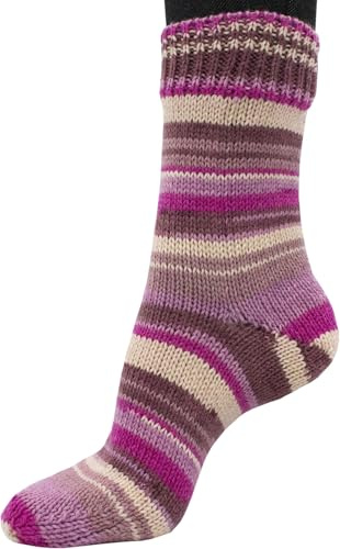 Sockenwolle COSY SOX PRINTS 150 g / 75% Wolle 25% Polyamid / 6 - fädig (H7005 Monte Bianco)