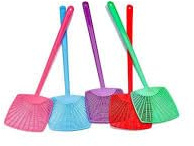 CRISCUOLO BRICO STORE Scacciamosche,Paletta Mosche in Plastica da 3 Pezzi con Manico Lungo,Controllo dei Parassiti Manuale Scacciamosche,Colorato e Vivace,Paletta Mosche per Carichi Pesanti