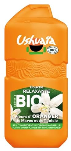 Ushuaïa Douche Relaxante Bio aux fleurs d'Oranger du Maroc et de Tunisie 280ML