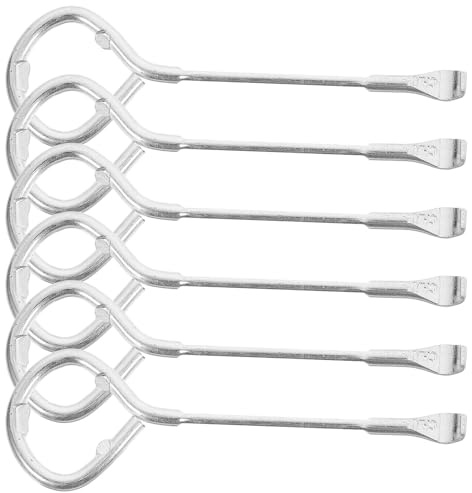 PENIKOKO 6 Abrelatas Manuales de Acero M10 para Tapas de Cubos de Pintura y Pegamento, Resistente Deformación, Herramienta Multifuncional para Abrir Barriles y Botellas