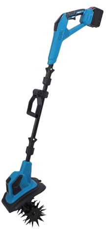 Hamwesh Cordless Tiller Cultivator, 360RPM Battery Powered Electric Garden Tiller, Electric Rototiller for Lawn Gardening Soil Cultivation, for BL1830B BL1840B BL1850B