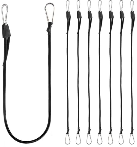 LEIMEND Spanngummi mit Karabiner Verstellbar 1m Expander mit Karabinerhaken