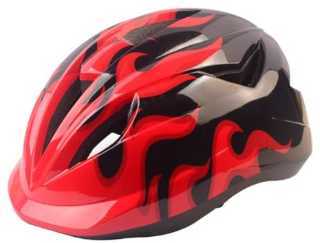 RORPOIR Casco Sicurezza e Regolabile Pvc Leggero Confortevole in per Ciclismo All'aperto e Mountain Bike Ragazzi e Ragazze