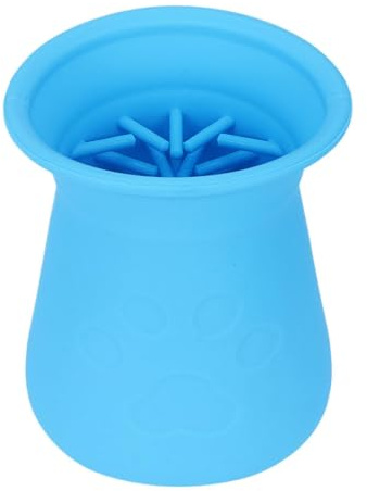 Pulitore per zampe di cane, per la pulizia dei piedi del cane, design con ago massaggiante, portatile, per passeggiate, viaggi, casa, campeggio