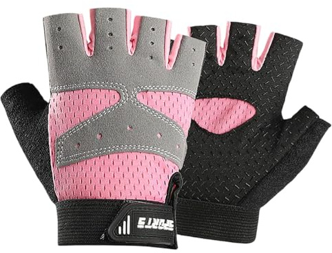 Gants de sport d'hiver respirants, demi-doigts, pour patinage, cyclisme, fitness, entraînement, durables, confortables, unisexes, jeunes, sports d'hiver (M)
