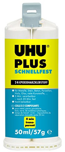UHU PLUS SCHNELLFEST Doppelkammer-Kartusche, Inhalt: 50 ml