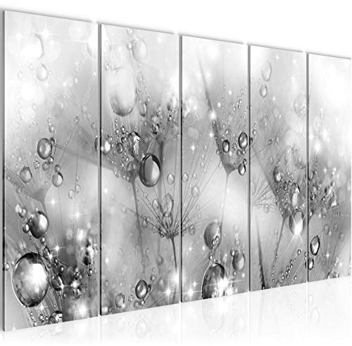 Runa Art Bild Pusteblume Wandbilder auf Vlies Leinwand 5 Teilig Wanddekoration Wohnzimmer Schlafzimmer 020856c