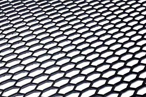 Grille Universelle Calandre Noir Nid D'abeille Pare-Choc Prise D'air 90 x 40 cm