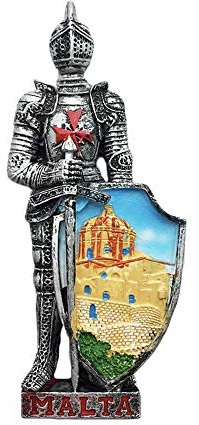 Wedare Magnete del Frigorifero del Guerriero corazzato 3D di Malta Autoadesivi di Souvenir turistici, Decorazione della casa e Cucina Magnete del Frigorifero di Malta dalla Cina