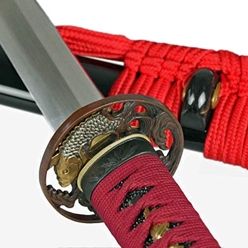 Katana Nishikigoi Samuraischwert Metall Klinge sehr scharf! | Aus hochwertigem Kohlenstoffstahl