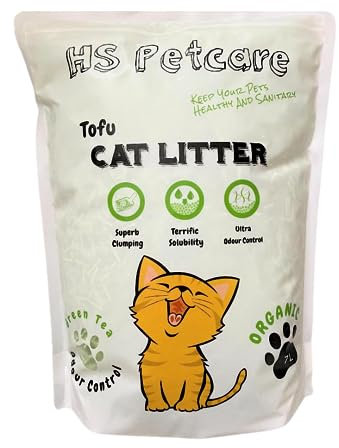 7L Green Tea Matcha Scent Organic Tofu Cat Litter ultra odour control great clumping flushable reduce waste odour eliminator long lasting dust free