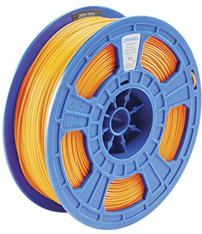 Dremel DigiLab PLA-ORA-01 3D-Drucker-Filament, 1,75 mm Durchmesser, 0,75 kg Spulengewicht, Farbe: Orange, RFID-fähig, neue Formel und 50% mehr pro Spule