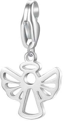 S'Agapõ Charm Femme en Acier avec Symbole Ange | Collection Happy - SHA355