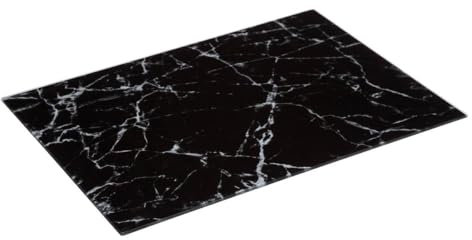 5five - dekorative glasplatte 40 x 30 schwarzer marmor