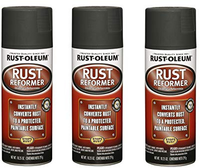 Rust-Oleum 248658-3PK Rust Reformer Spray, 10.25 oz, Black, 3 Pack
