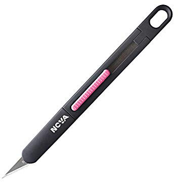 Nova Präzisions-Handwerks- und Hobbymesser, Premium-Sicherheitsschneider zum Trimmen, Vinyl Jäten und Kunst, einziehbare #11 feine Klinge, super schlank und sicher (Pink)