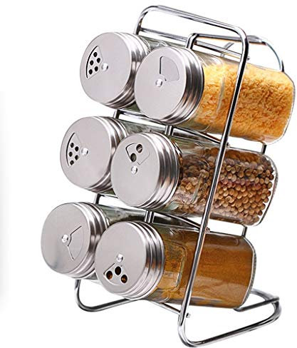QINGGANGLING999 Barattoli di Spezie Set di condimenti for Cucina Set di Accessori for Cucina Creativa Vaso di Vetro for condimenti Barattoli Portaspezie