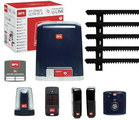 KIT DEIMOS ULTRA BT A600 24V 600KG 2611822 CON 5 MT DI CREMAGLIARA CANCELLO SCORREVOLE ML07