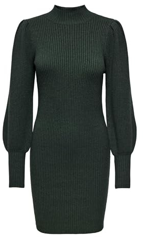 Only Onlkatia L/S Dress Knt Noos Vestito, June Bug, XS Donna