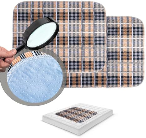 HUNAIGEE Waschbare Inkontinenz Sitzauflage 80x91cm wasserdichte Inkontinenz-sitzauflage Trainingsunterlage Inkontinenzunterlage 4 Schichten 2er