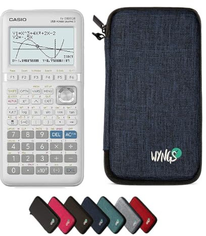 Casio fx-9860GIII inkl. WYNGS Schutztasche Blau - Grafikrechner - Basic Set