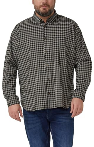 s.Oliver Regular Fit: Elastisches Button-Down-Hemd mit Karomuster