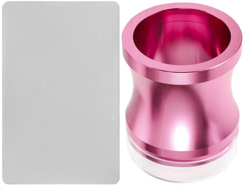 NUOBESTY Set Timbri per Unghie in Silicone Trasparente Grande Timbro per Nail Art French Manicure Fai da Te Strumento per Manicure Professionale Adatto a Casa e Saloni di Colore Casuale