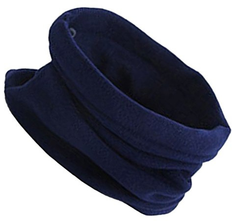 Sharplace Fleece Schlauchschal Neck Warmer Schlauchtuch Rundschal Winter Loop Schal warmes Strickschal Kopftuch, Navy blau, one size