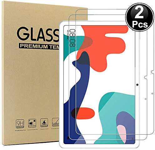 Ash-case [2 Pack] Compatible with HUAWEI MatePad 10.4 Inch Tablet - Tempered Glass Screen Protector - [3D Round Edge][9H Hardness] [Crystal Clear][Scratch Resist] for HUAWEI MatePad 10.4 Inch,Clear