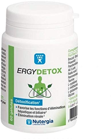ERGYDETOX Complément alimentaire à base de plantes, composés soufrés, vit B et oligoéléments.- Lot de 2 x 60 Gélules (2)