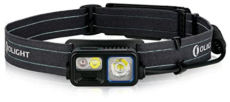 OLIGHT Array 2S LED Stirnlampe mit Gestensensor 1000 Lumen 140m, Akku USB aufladbare Kopflampe 30Std Laufzeit Rotlicht & SOS Modus 60°Einstellbarer Abstrahlwinkel IPX4 für Joggen Angeln Wandern